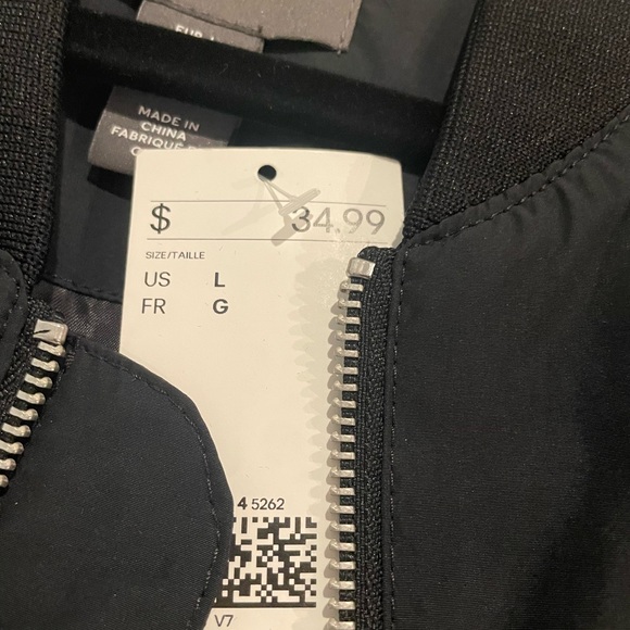 H&M bomber jacket size large brand new with tags - Picture 2 of 2